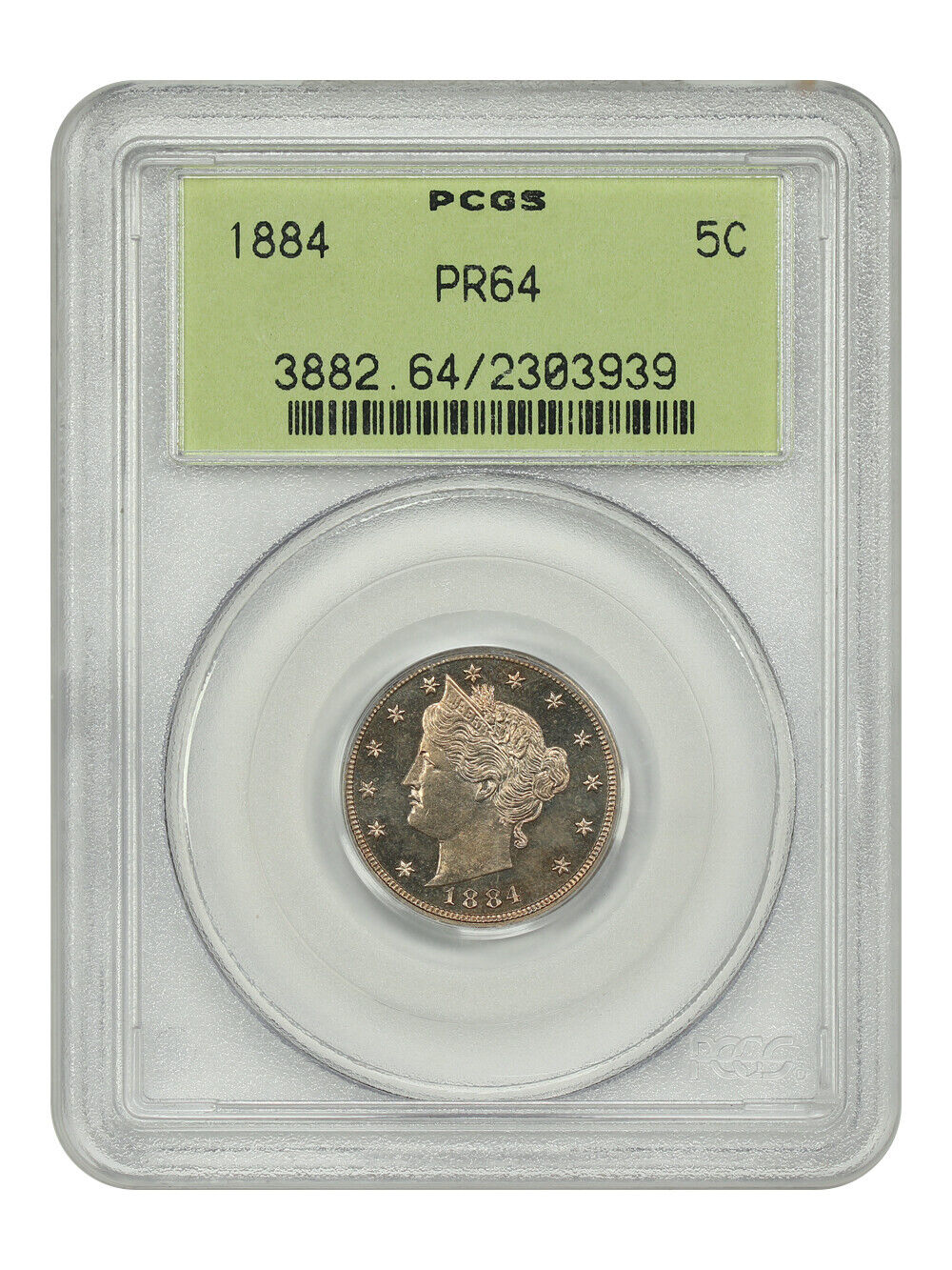 1884 5C PCGS PR64 (OGH) - Liberty Nickel