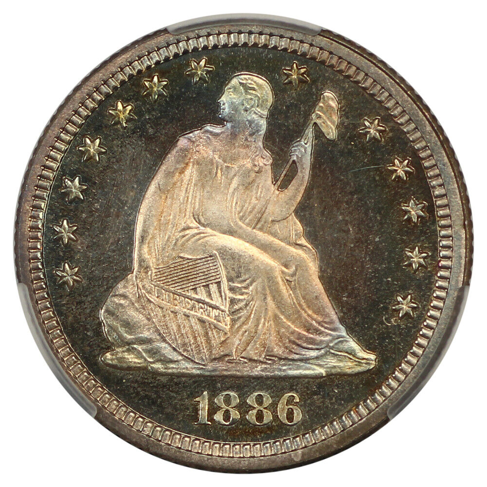 1886 25C CACG PR67CAM ex: D.L. Hansen - Liberty Seated Quarter