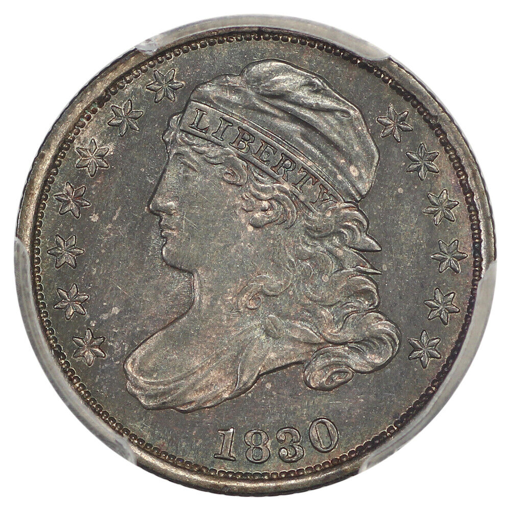 1830 10C PCGS MS62. (JR-2, Sm 10C) ex: D.L. Hansen