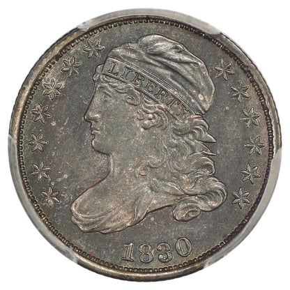 1830 10C PCGS MS62. (JR-2, Sm 10C) ex: D.L. Hansen