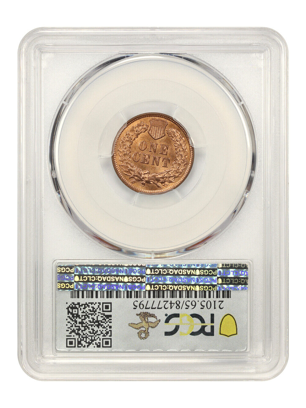 1872 1C PCGS MS65RD ex: D.L. Hansen