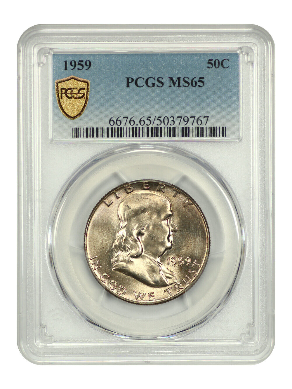 1959 50C PCGS MS65 - Franklin Half Dollar