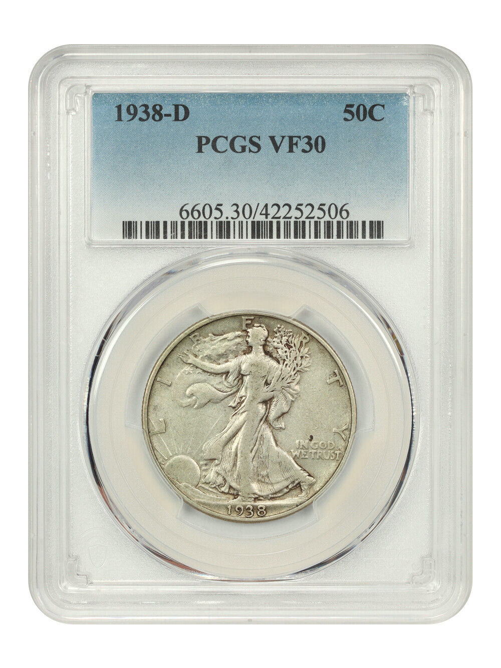 1938-D 50C PCGS VF30