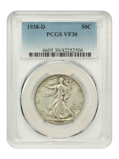 1938-D 50C PCGS VF30