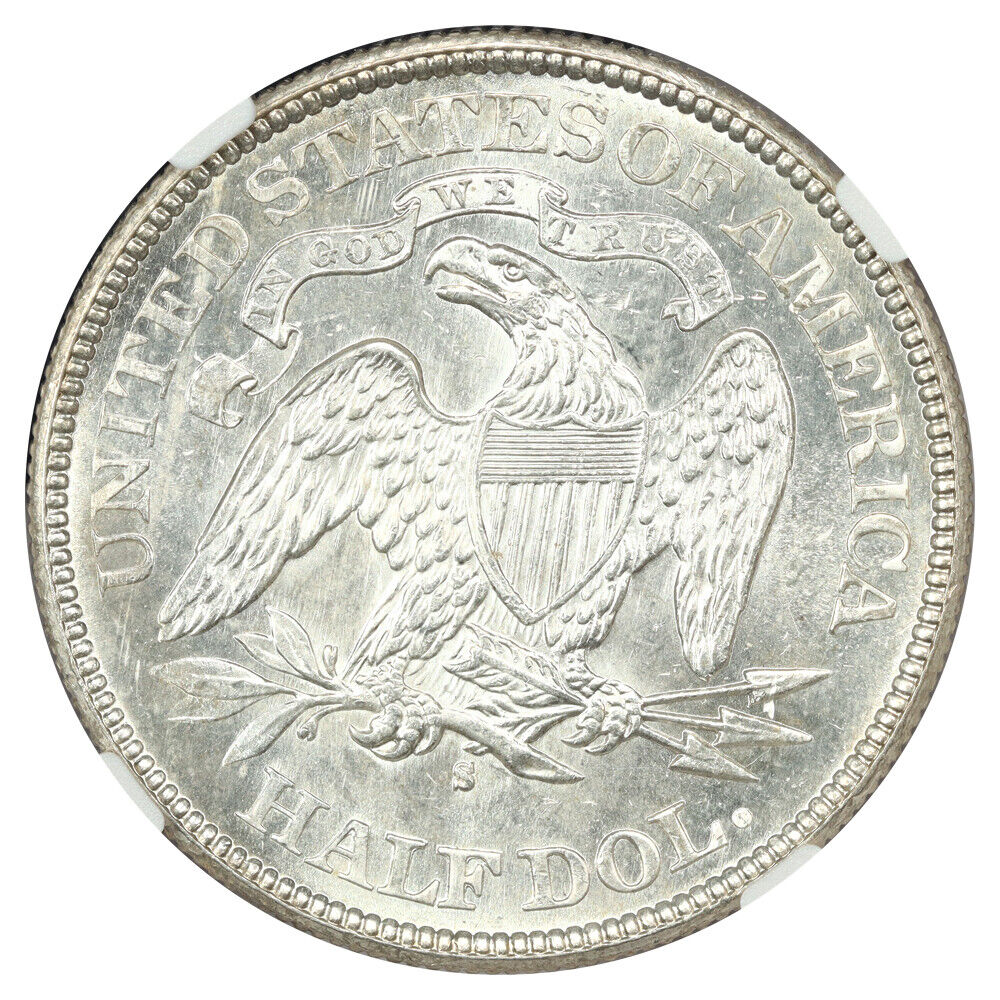 1877-S 50C NGC MS65 - Liberty Seated Half Dollar