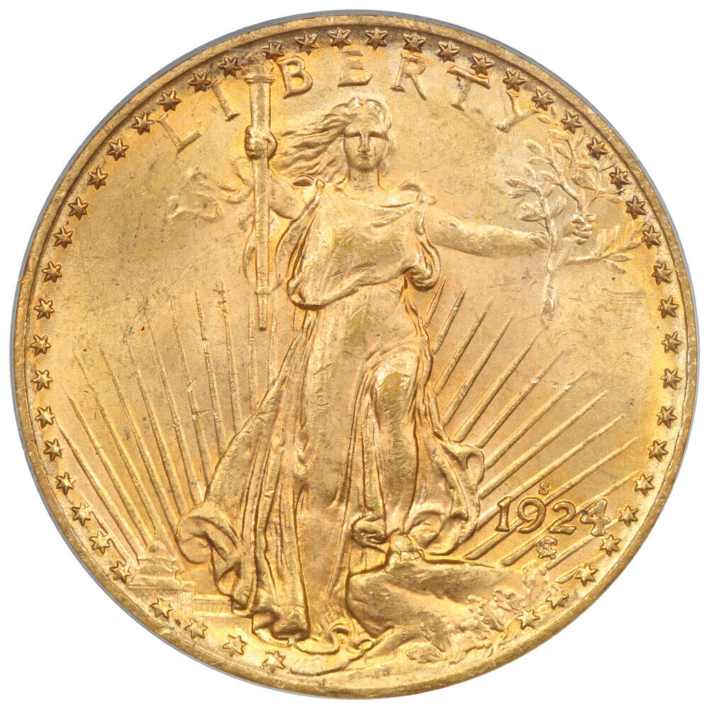 1924-S $20 PCGS/CAC MS64 - St. Gaudens $20