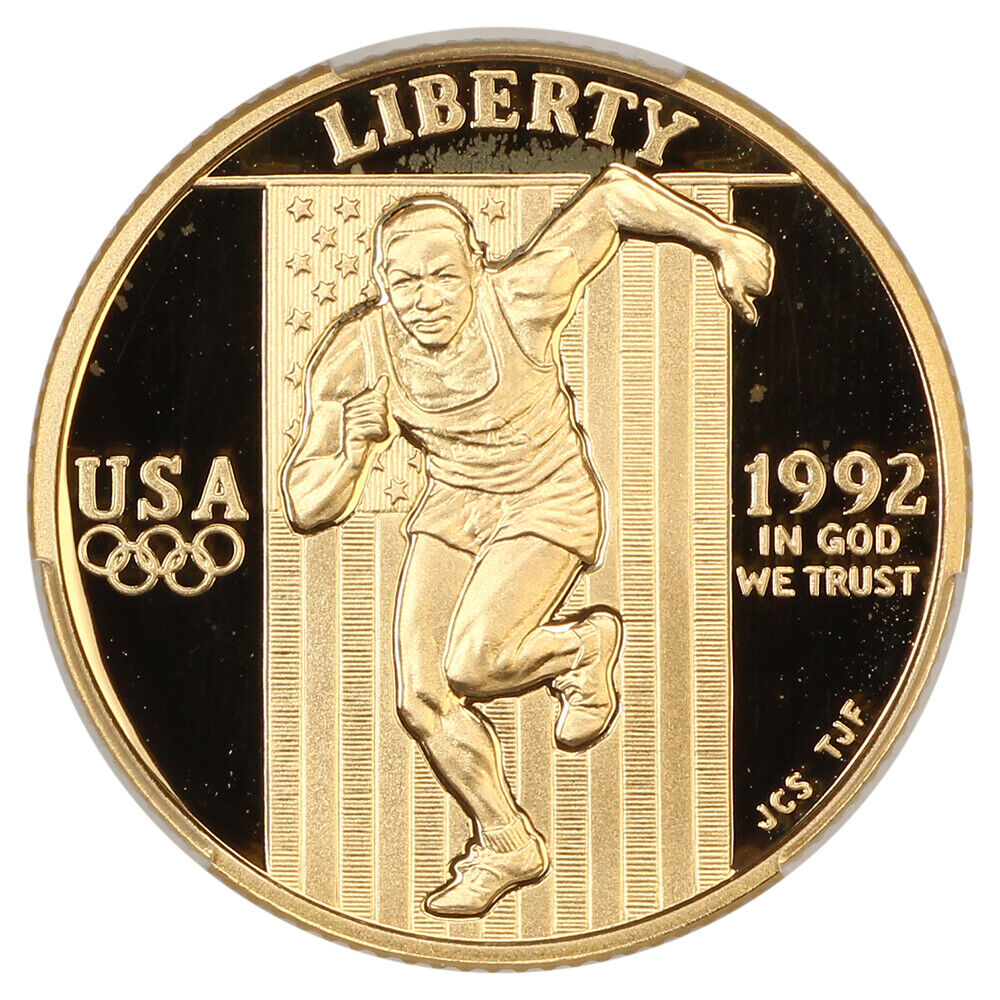 1992-W $5 XXV Olympics CACG PR69DCAM (Sprinter) - $5 Modern Gold Commemoratives