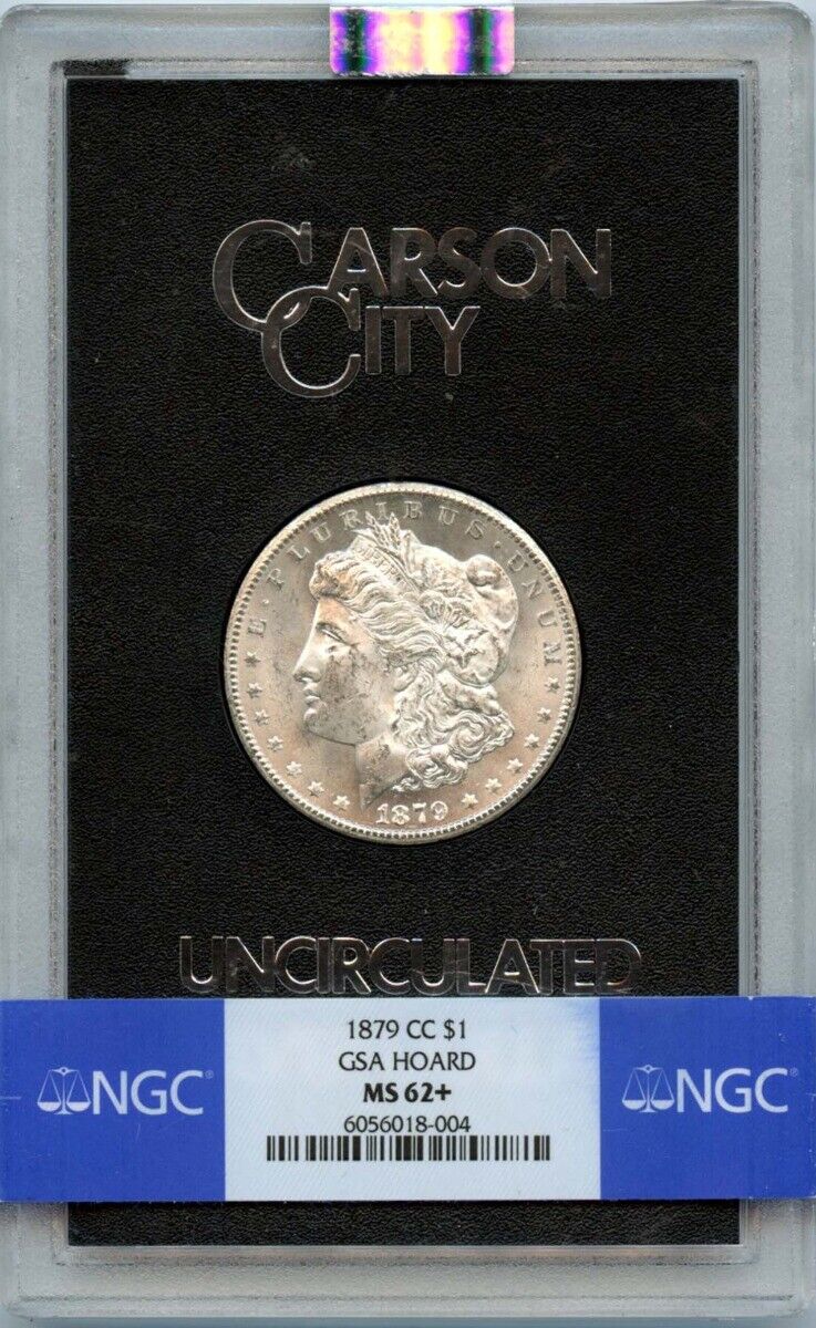 1879-CC Morgan Dollar GSA HOARD S$1 NGC MS62+