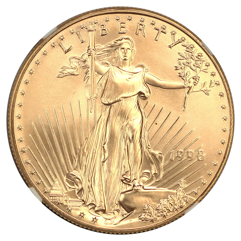 1998 $50 Gold Eagle NGC MS70 - $50 Gold Eagles