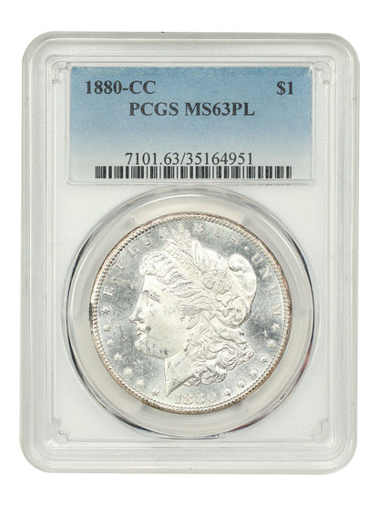 1880-CC $1 PCGS MS63PL - Morgan Dollar