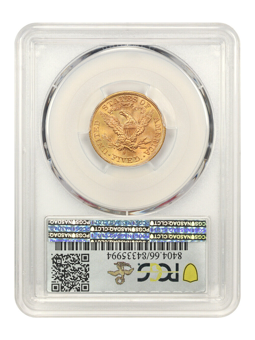 1901-S $5 PCGS MS66 ex: D.L. Hansen