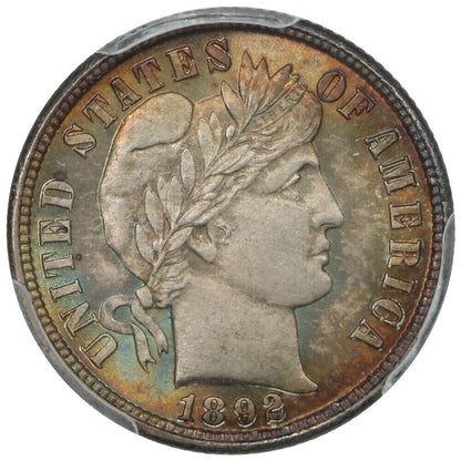 1892 10C PCGS MS67 ex: D.L. Hansen