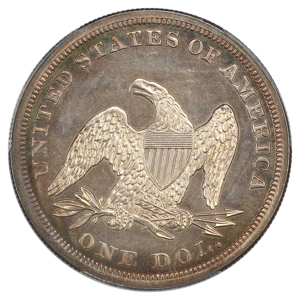 1857 $1 PCGS PR64 ex: D.L. Hansen