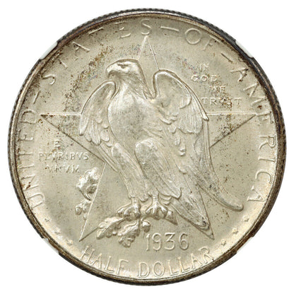 1936-S 50C Texas NGC MS67 - Classic Silver Commemorative - Low Mintage Issue