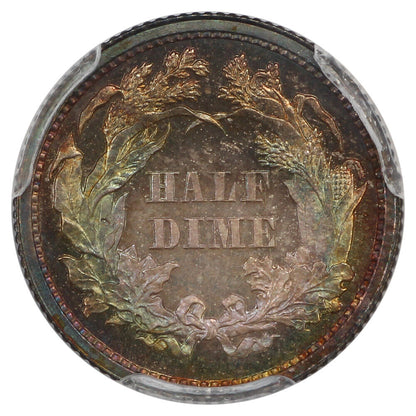 1862 H10C PCGS PR65 - Liberty Seated Half Dime