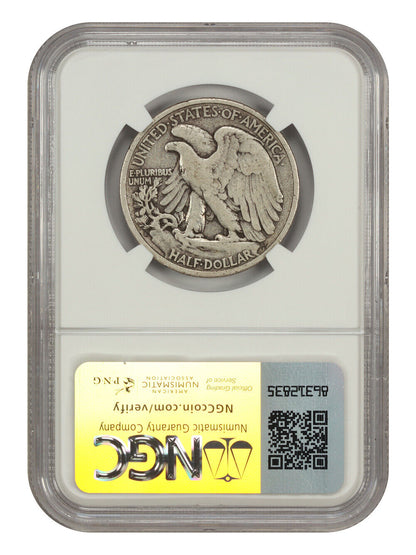 1921-S 50C NGC VF30 - Walking Liberty Half Dollar - Key Date