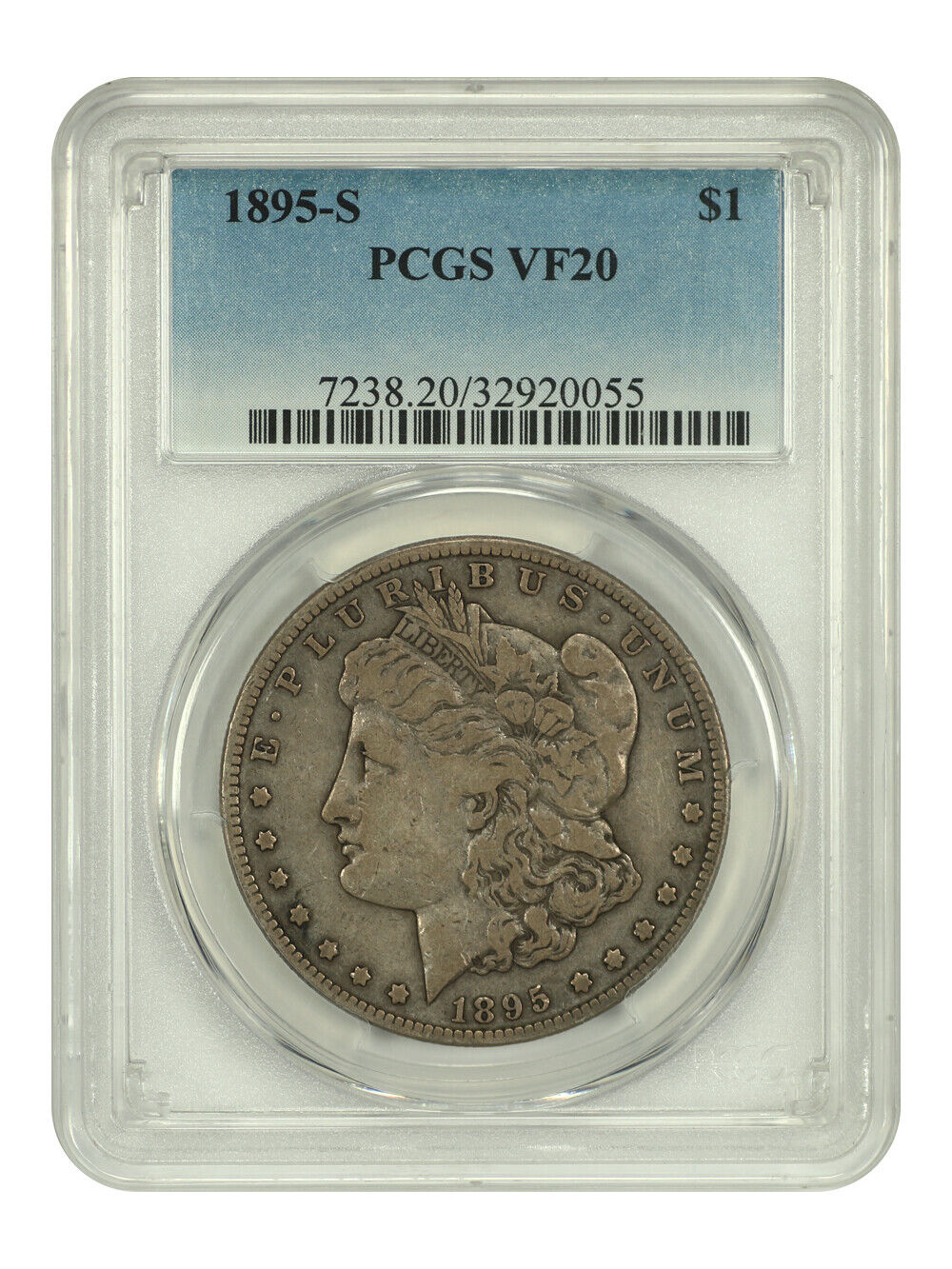 1895-S $1 PCGS VF20 - Morgan Dollar - Very Popular Key Date