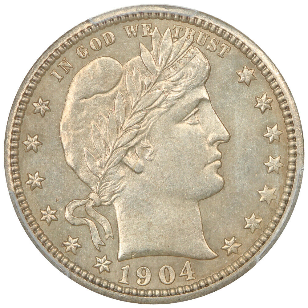 1904 25C PCGS MS65 - Barber Quarter