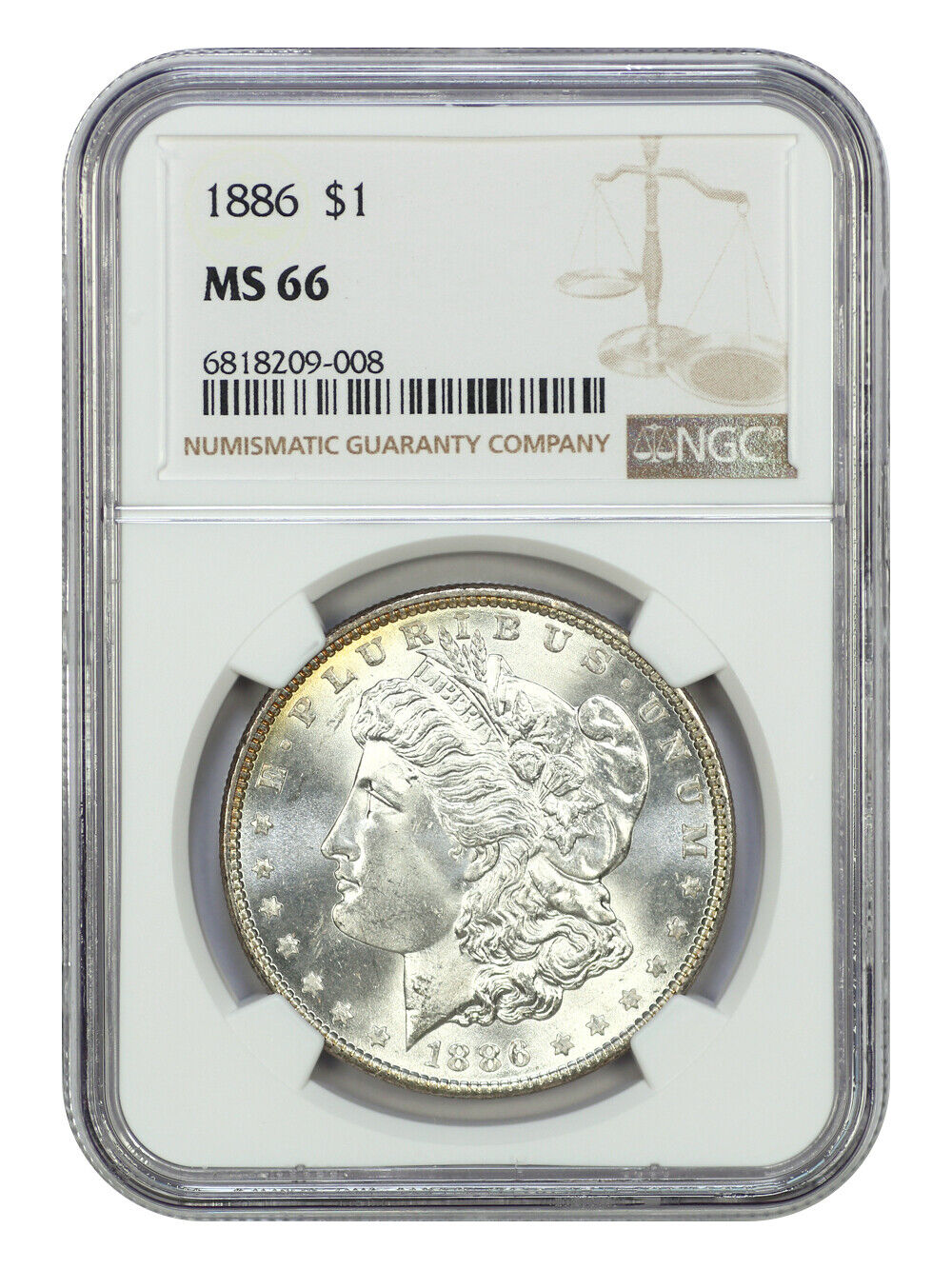 1886 $1 NGC MS66 - Morgan Dollar