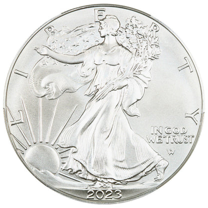 Roll of 2023 $1 Silver Eagle CACG MS69 (First Delivery, 20 Coins)