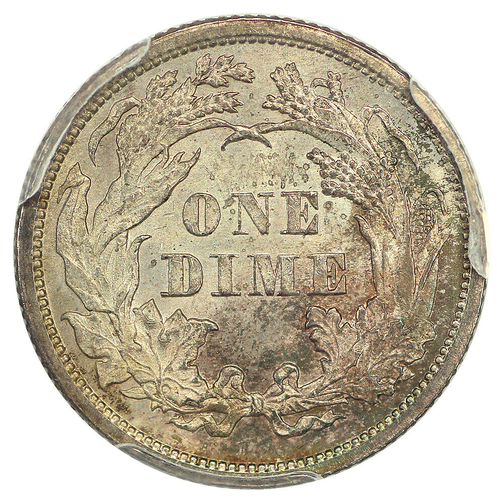 1868 10C PCGS MS66 ex: D.L. Hansen