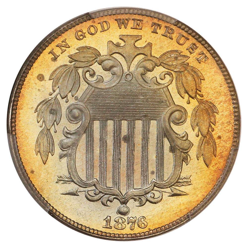 1876 5C PCGS PR66+ - Shield Nickel