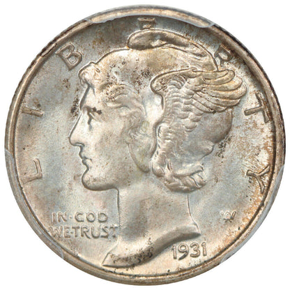 1931-S 10C PCGS MS67FB ex: D.L. Hansen