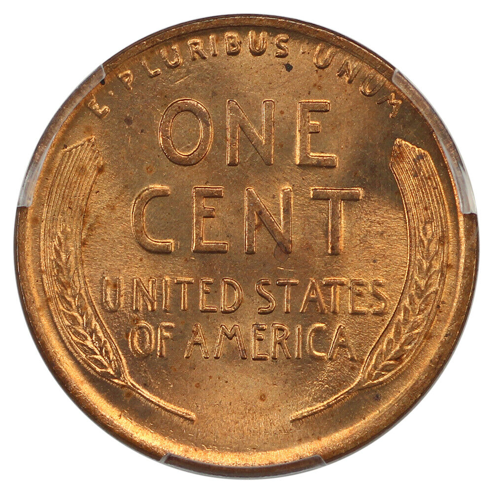 1917 1C PCGS MS64RD - Lincoln Cent (Wheat Reverse)