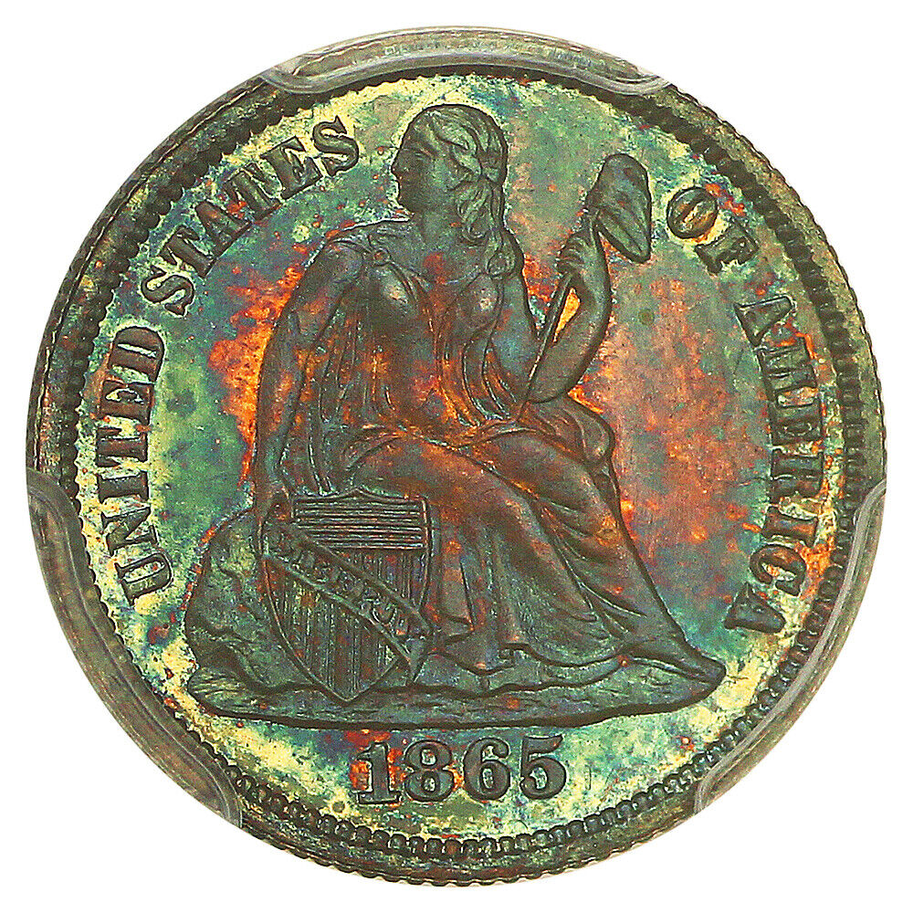 1865 10C PCGS PR66 ex: D.L. Hansen