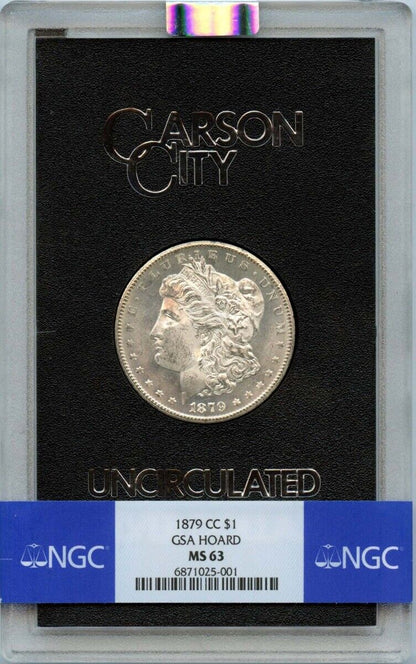 1879-CC Morgan Dollar GSA HOARD S$1 NGC MS63