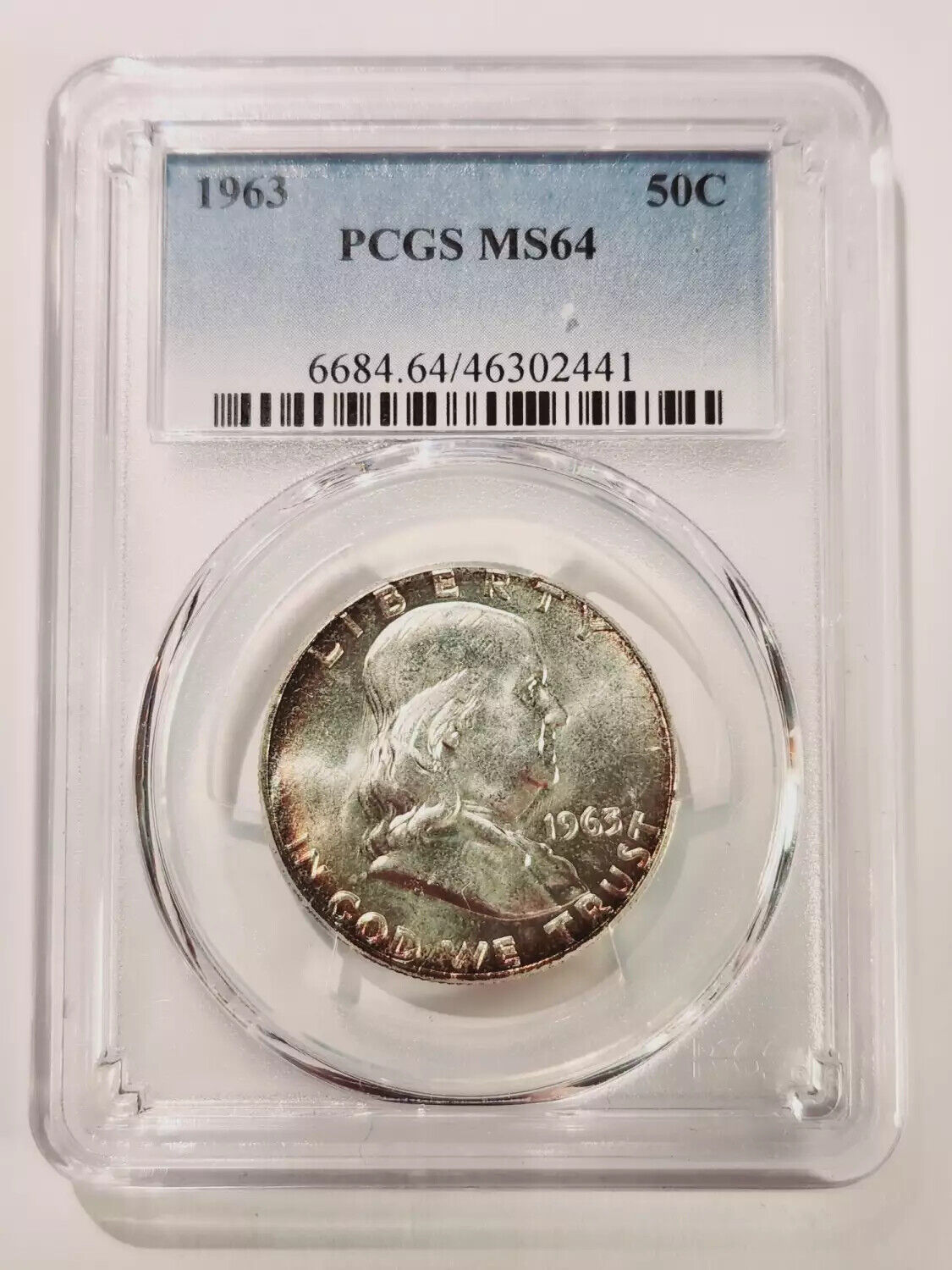 1963 P Franklin Half Dollar PCGS MS-64