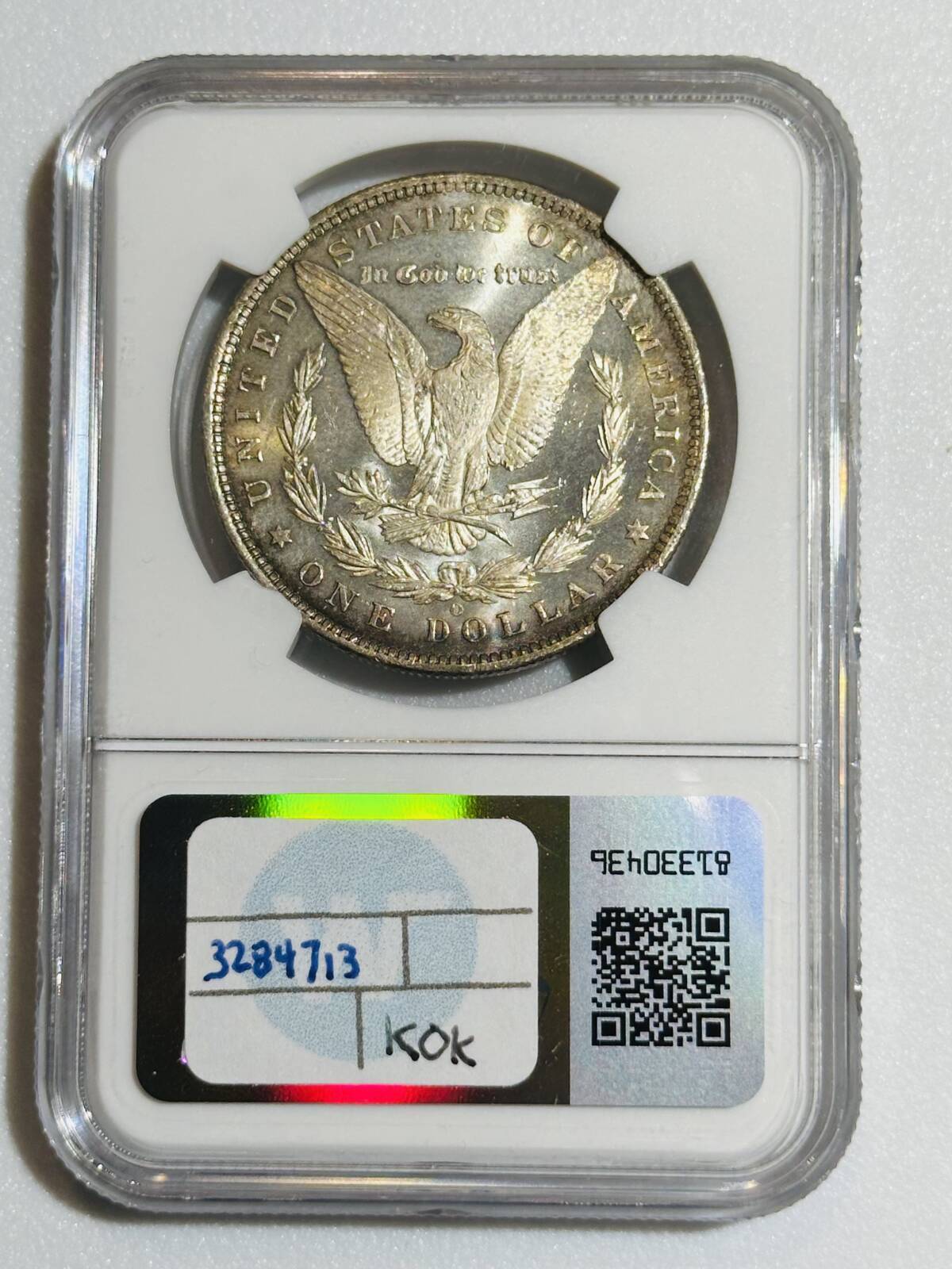 1885 O Morgan Silver Dollar NGC MS-66+