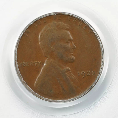 1922 NO D LINCOLN WHEAT CENT PENNY 1C PCGS & CAC CERTIFIED XF 45 EXTRA FINE (461