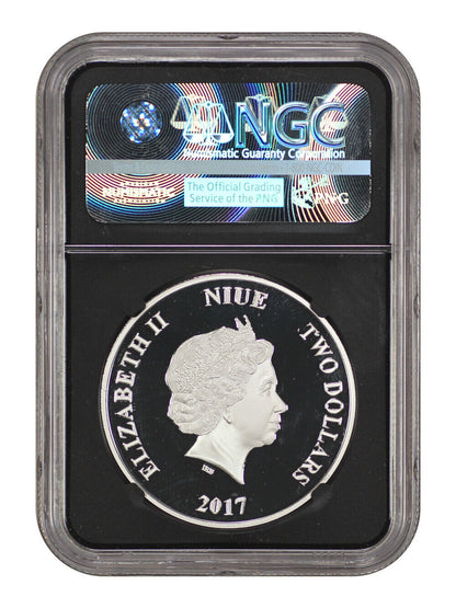 Niue: 2017 Star Wars Luke Skywalker $2 NGC Proof 69 UCAM (First 2000 Struck)