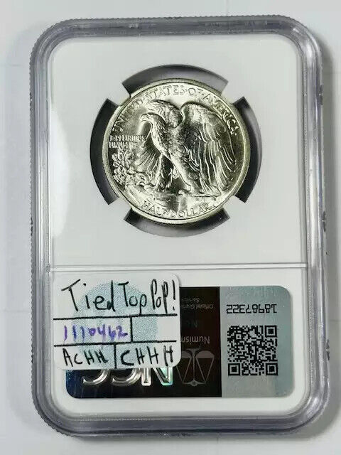 1946 S Walking Liberty Half Dollar NGC MS-67+ Tied for Top Pop! Sight White