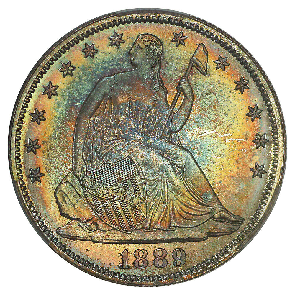 1889 50C CACG PR67 ex: D.L. Hansen/Chrismor - Liberty Seated Half Dollar