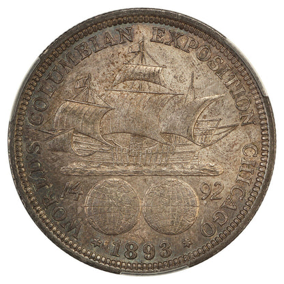 1893 50C Columbian CACG MS63 - Classic Silver Commemorative - Popular Commem