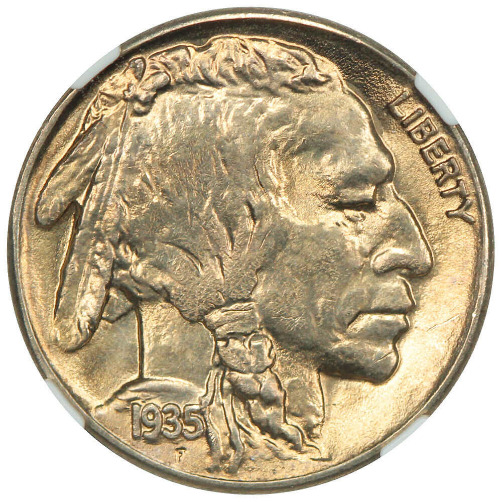 1935-S 5C NGC MS66 - Buffalo Nickel