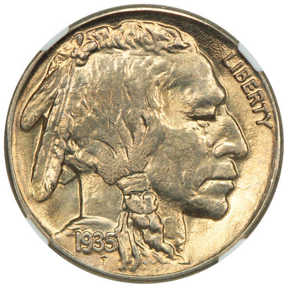 1935-S 5C NGC MS66 - Buffalo Nickel