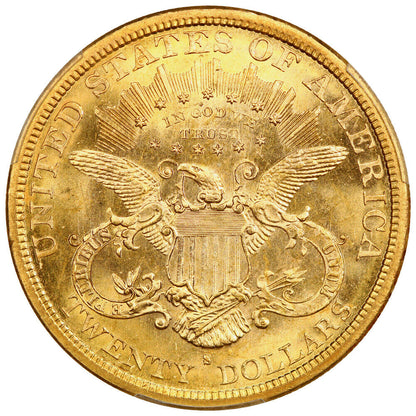 1879-S $20 PCGS MS63 ex: D.L. Hansen