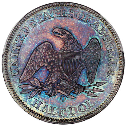 1860-O 50c PCGS MS65 ex: D.L. Hansen