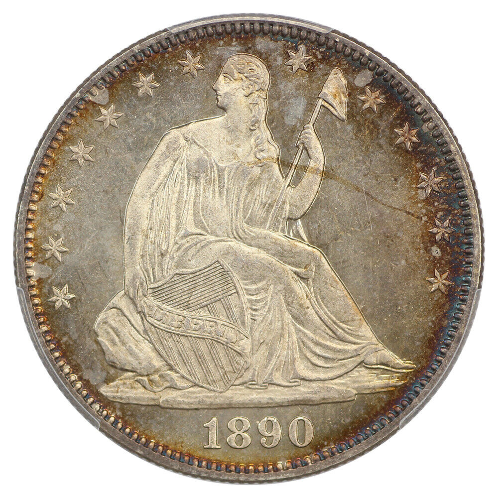 1890 50c PCGS/CAC MS67 ex: D.L. Hansen