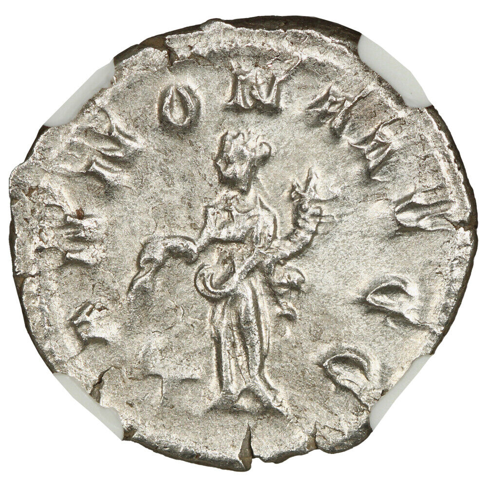 Ancient Roman: Philip I (AD 244-249) AR Double-Denarius NGC MS