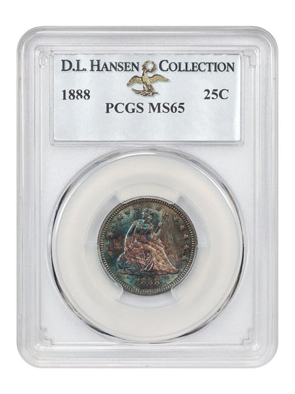 1888 25C PCGS MS65 ex: D.L. Hansen