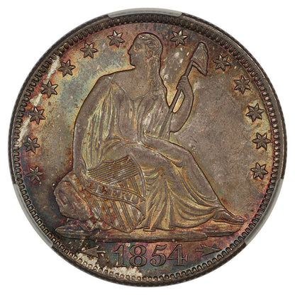 1854-O 50C CACG MS66+ (Arrows) ex: D.L. Hansen - Liberty Seated Half Dollar