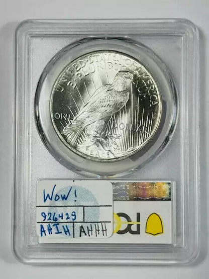 1925 P Peace Dollar PCGS MS-67 WOW Premium Quality Peace! Sight White