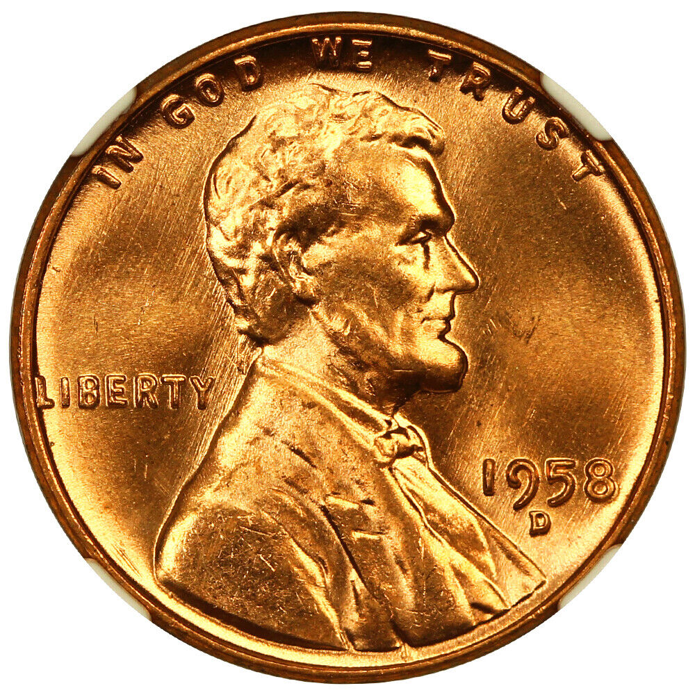 1958-D 1C NGC MS67RD