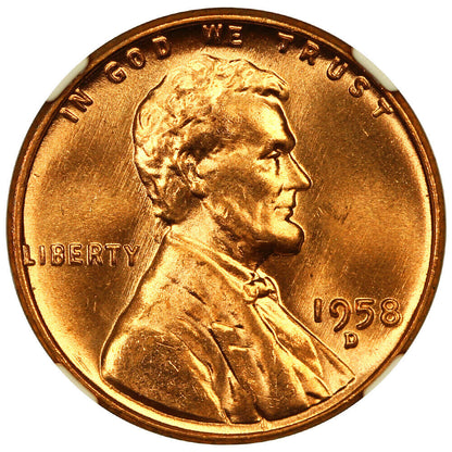 1958-D 1C NGC MS67RD