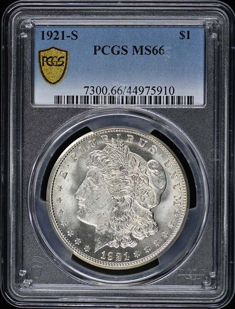 1921-S $1 Morgan Dollar PCGS MS66