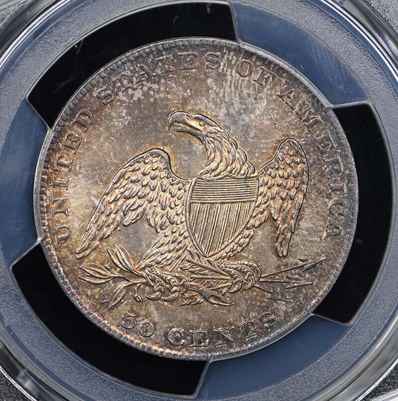 1837 50C Reeded Edge Capped Bust Half Dollar "50 CENTS" on Rev PCGS MS65